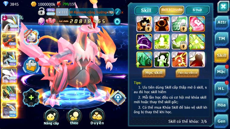 MÃ : #TTS5874 - S1108 - TOP 46 - WHITE CỘNG HƯỞNG DYNAMAX HOOH BÁ CHỦ BLACK BC UNVOA RAYQUAZA BC CẶP CÁ BC NHIỀU PET HT