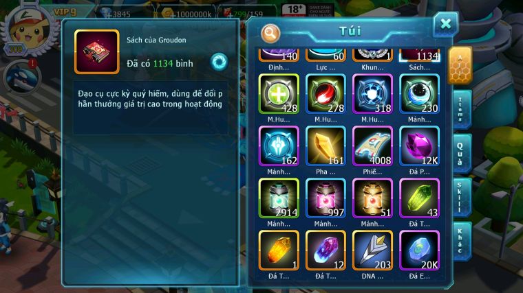 MÃ : #TTS5874 - S1108 - TOP 46 - WHITE CỘNG HƯỞNG DYNAMAX HOOH BÁ CHỦ BLACK BC UNVOA RAYQUAZA BC CẶP CÁ BC NHIỀU PET HT
