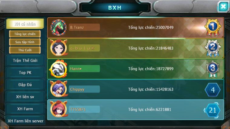 MÃ : #TTS5871 - S1799 - TOP 15 - V6 -  UNVOA CẶP LATI BÁ CHỦ ZEVIL MES LUGIA KYOGRE NHIỀU PET HT