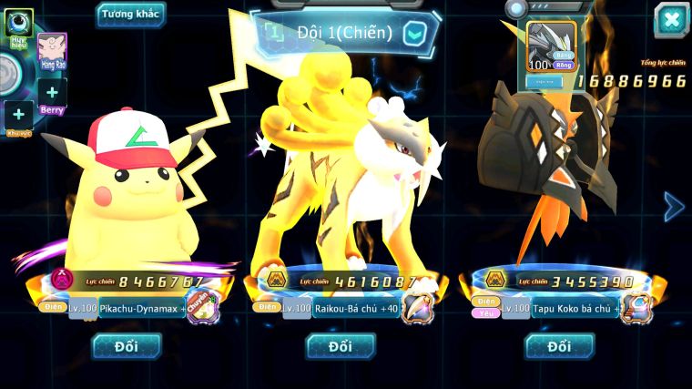 MÃ : #TTS5879 - S1469 - V10 - PIKACHU DYNAMAX RAIKOU BÁ CHỦ UNVOA TAPU KOKO BÁ CHỦ NHIỀU PET HT