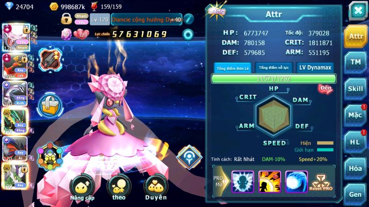 MÃ : #TTS5876 - S207 - TOP 3 - V14 - 24K KC - 4 PET CỘNG HƯỞNG NHIỀU PET BÁ CHỦ FORM TEAM CỰC CHẤT