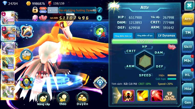 MÃ : #TTS5876 - S207 - TOP 3 - V14 - 24K KC - 4 PET CỘNG HƯỞNG NHIỀU PET BÁ CHỦ FORM TEAM CỰC CHẤT