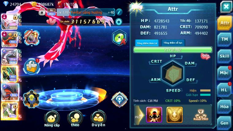 MÃ : #TTS5876 - S207 - TOP 3 - V14 - 24K KC - 4 PET CỘNG HƯỞNG NHIỀU PET BÁ CHỦ FORM TEAM CỰC CHẤT