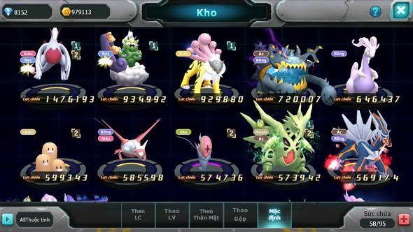 MÃ : #TTS5886 - S1814 - TOP 22 - V10 - LUGIA THẦN GIÓ RAIKOU BOSS ĐỘC ĐUA TOP NGON