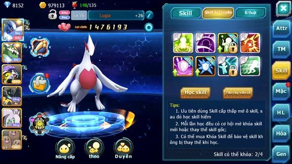 MÃ : #TTS5886 - S1814 - TOP 22 - V10 - LUGIA THẦN GIÓ RAIKOU BOSS ĐỘC ĐUA TOP NGON