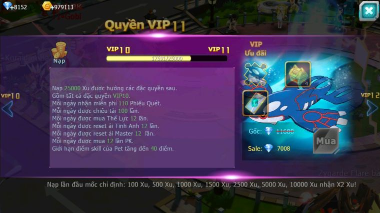 MÃ : #TTS5886 - S1814 - TOP 22 - V10 - LUGIA THẦN GIÓ RAIKOU BOSS ĐỘC ĐUA TOP NGON