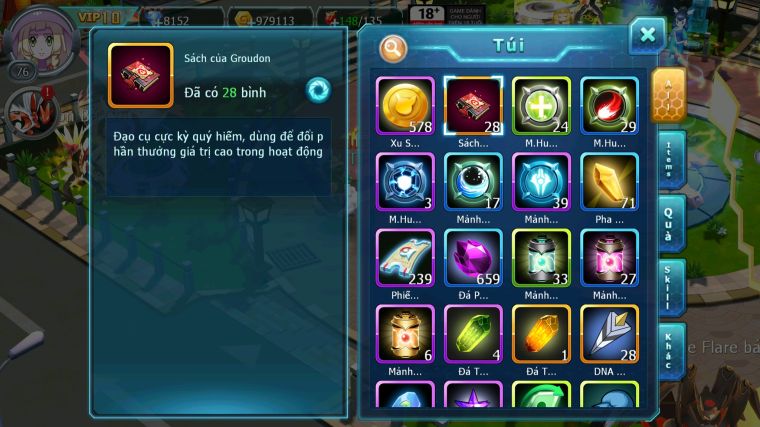 MÃ : #TTS5886 - S1814 - TOP 22 - V10 - LUGIA THẦN GIÓ RAIKOU BOSS ĐỘC ĐUA TOP NGON