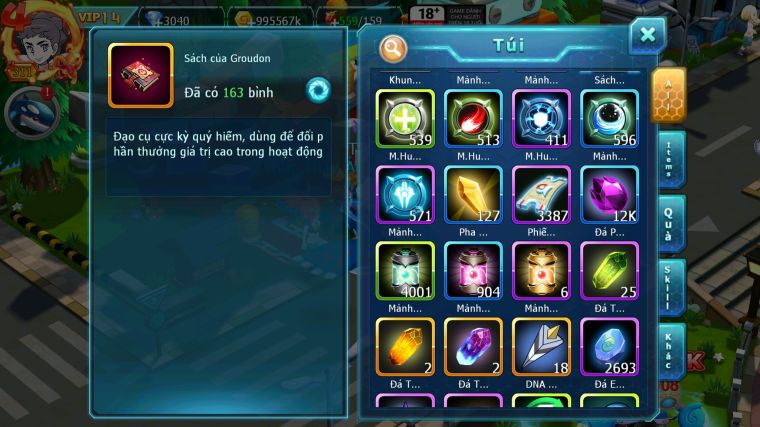MÃ : #TTS5895 - S1347 - TOP 21 - V14 - WHITE CỘNG HƯỞNG PALKIA CỘNG HƯỞNG BLACK BC KYOGRE BC UNVOA CẶP LATI BC NHIỀU PET HT