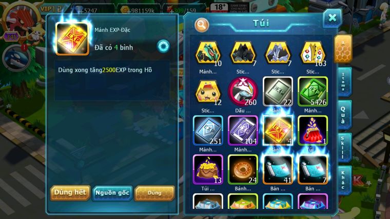 MÃ : #TTS5894 - S1024 - TOP18 - V12 - PALKIA CỘNG HƯỞNG WHITE CỘNG HƯỞNG CẶP CÁ BÁ CHỦ BLACK BC NHIỀU PET HT