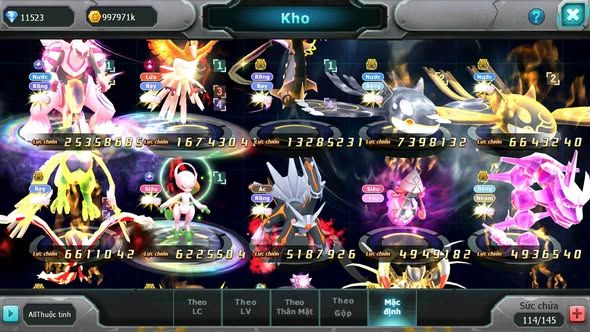 MÃ : #TTS5892 - S1162 - TOP38 - PALKIA CỘNG HƯỞNG HOOH CỘNG HƯỞNG DYNAMAX RAYQUAZA CẶP CÁ BC MEW Y CH