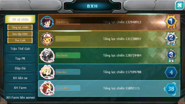 MÃ : #TTS5892 - S1162 - TOP38 - PALKIA CỘNG HƯỞNG HOOH CỘNG HƯỞNG DYNAMAX RAYQUAZA CẶP CÁ BC MEW Y CH