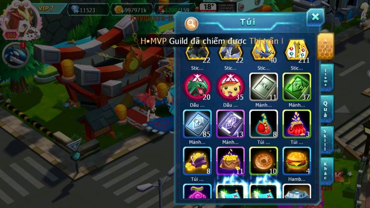 MÃ : #TTS5892 - S1162 - TOP38 - PALKIA CỘNG HƯỞNG HOOH CỘNG HƯỞNG DYNAMAX RAYQUAZA CẶP CÁ BC MEW Y CH