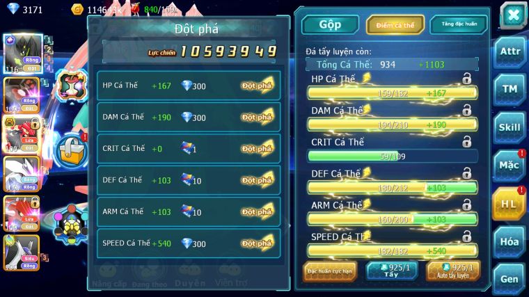MÃ : #TTS5899 - S1681 - V12 - ZYGARDE CỘNG HƯỞNG & ZEVIL GROUDON BÁN CHỦ TEAM ĐẤT