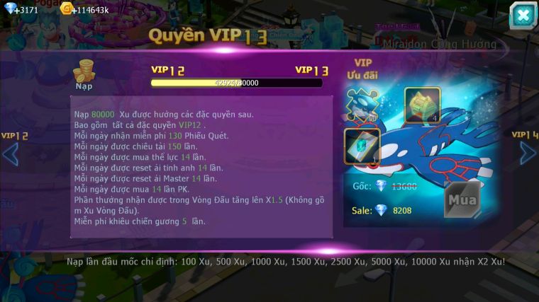 MÃ : #TTS5899 - S1681 - V12 - ZYGARDE CỘNG HƯỞNG & ZEVIL GROUDON BÁN CHỦ TEAM ĐẤT