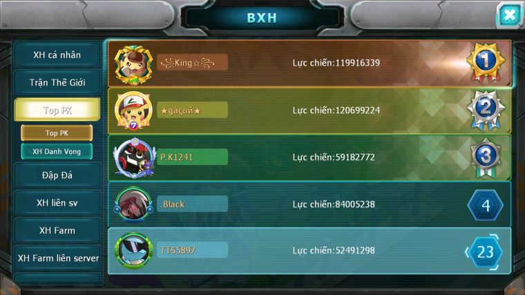 MÃ : #TTS5897 - S1245 - TOP 24 - V12 - HOOH & DIANICE CỘNG HƯỞNG DYANAMX RAYQUAZA BC PIKACHU DYANAX NHIỀU PET BÁ CHỦ