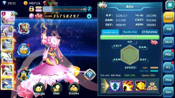 MÃ : #TTS5907 - S1353 - TOP 12 - V12 - DIANCIE & PALKIA MAX TRẠNG THÁI RẮN BĂNG UNVOA WHITE DYNAAMX NHIỀU PET HT FORM NGON