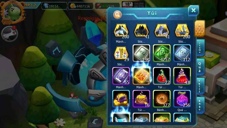 MÃ : #TTS5907 - S1353 - TOP 12 - V12 - DIANCIE & PALKIA MAX TRẠNG THÁI RẮN BĂNG UNVOA WHITE DYNAAMX NHIỀU PET HT FORM NGON