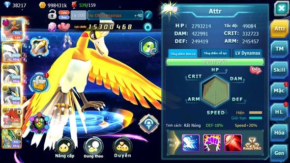 MÃ : #TTS5912 - S1132 - V12 - HOOH DYNAAMX UNVOA WB BÁ CHỦ QVLD BC THẦN GIÓ BC DRAK HOOH SÁNG THẾ NHIỀU PET HUYỀN THOẠI