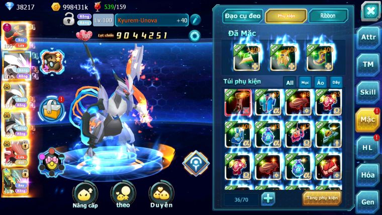 MÃ : #TTS5912 - S1132 - V12 - HOOH DYNAAMX UNVOA WB BÁ CHỦ QVLD BC THẦN GIÓ BC DRAK HOOH SÁNG THẾ NHIỀU PET HUYỀN THOẠI