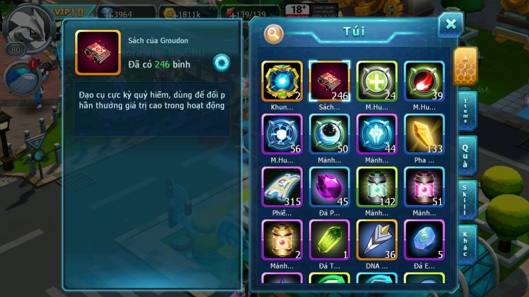 MÃ : #TTS5911 - S1834 - TOP 26 - V10 - UNVOA BTAA SÁNG THẾ LUGIA THẦN GIÓ NHIỀU PET HT