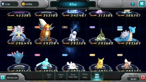 MÃ : #TTS5920 - S1875 - TOP 16 - V8 - ZEVIL GOODRA RAIKOU NHIỀU PET HT