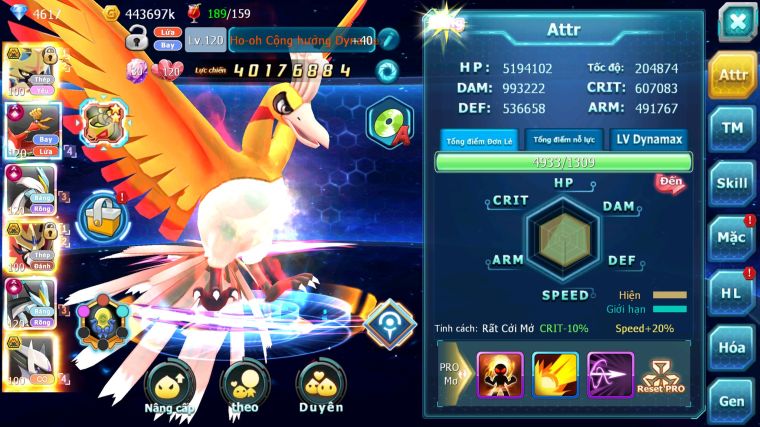 MÃ : #TTS5918 - S944 - TOP7 - V16 - CẶP KIẾM KHIÊN BÁ CHỦ + SÁNG THẾ BÁ CHỦ HOOH % WB CỘNG HƯỞNG DYNAMAX NHIỀU PET HT