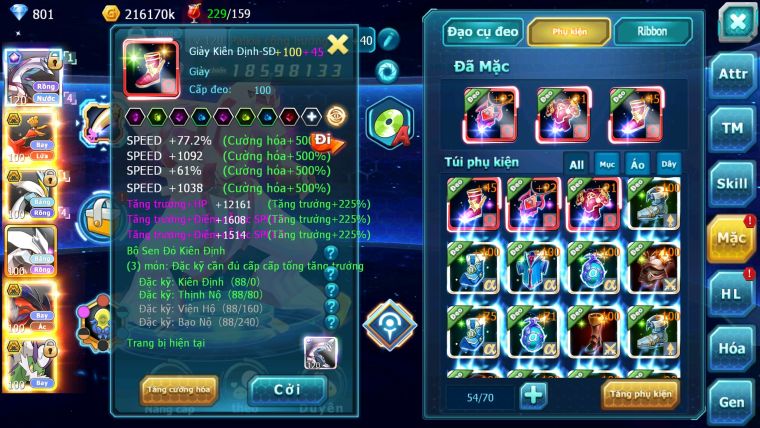 MÃ : #TTS5925 - S1445 - V10 - Palkia cộng hưởng hooh bá chủ yvetal bá chủ thần gió bá chủ unvoa white black bá chủ nhiều pet