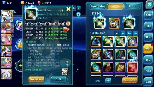 MÃ : #TTS5923 - S1829 - TOP 31 - V5 - Unvoa hooh mes cặp lati goodra groudon amdlo