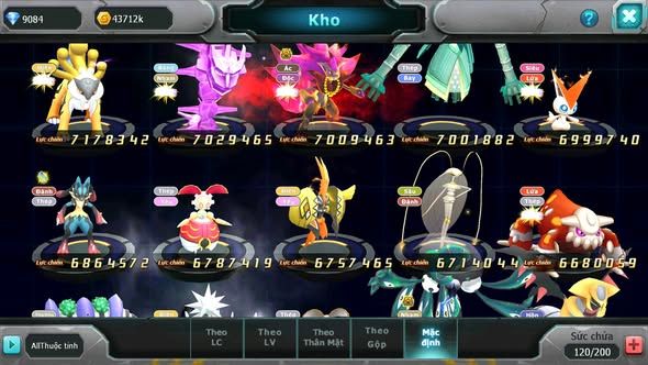 Mã : #TTS5940 - S986 - TOP 4 - V17 - Hooh Cộng hưởng dynamax yvetal cộng hưởng cặp kiếm khiên bá chủ unvoa bá chủ wb dynamax nhiều pet