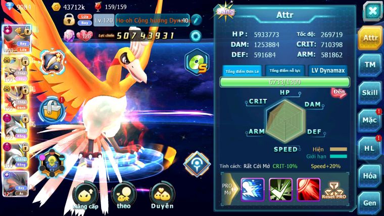 Mã : #TTS5940 - S986 - TOP 4 - V17 - Hooh Cộng hưởng dynamax yvetal cộng hưởng cặp kiếm khiên bá chủ unvoa bá chủ wb dynamax nhiều pet
