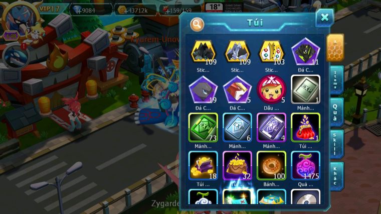 Mã : #TTS5940 - S986 - TOP 4 - V17 - Hooh Cộng hưởng dynamax yvetal cộng hưởng cặp kiếm khiên bá chủ unvoa bá chủ wb dynamax nhiều pet