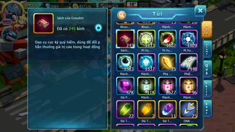 Mã : #TTS5940 - S986 - TOP 4 - V17 - Hooh Cộng hưởng dynamax yvetal cộng hưởng cặp kiếm khiên bá chủ unvoa bá chủ wb dynamax nhiều pet