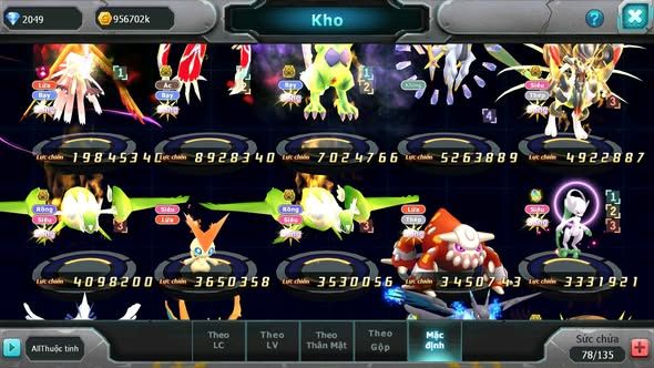 Mã : #TTS5939 - S1553 - TOP 31 - V12 - Hooh cộng hưởng dynaamx full ss yvetal bá chủ thần gió bá chủ mew giáp bá chủ cặp lati bc