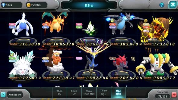 Mã : #TTS5939 - S1553 - TOP 31 - V12 - Hooh cộng hưởng dynaamx full ss yvetal bá chủ thần gió bá chủ mew giáp bá chủ cặp lati bc