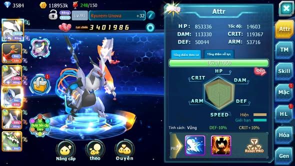 Mã : #TTS5938 - S1468 - V5 - Unvoa kuyrem hooh cặp lati lugia bá chủ tapu bulu nhiều pet ht