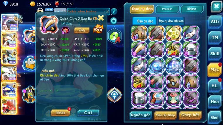 Mã : #TTS5937 - S1700 - TOP 29 - V12 - Palkia cộng hưởng full ss unvoa wb bá chủ kyogre bá chủ qvld bc cặp lati bc