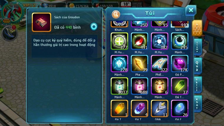 Mã : #TTS5937 - S1700 - TOP 29 - V12 - Palkia cộng hưởng full ss unvoa wb bá chủ kyogre bá chủ qvld bc cặp lati bc