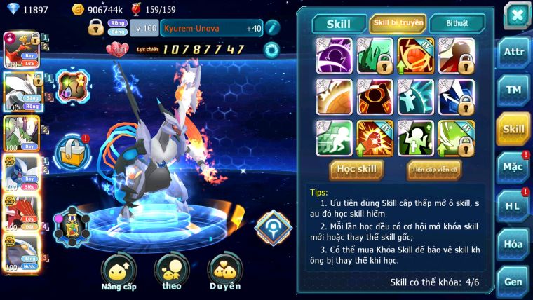 Mã : #TTS5945 - S1216 - Top55 - V6 - Hooh unvoa thần gió lugia bá chủ qvld bc qvbc bá chủ nhiều pet huyền thoại