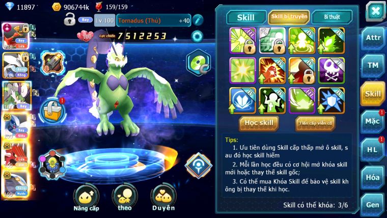 Mã : #TTS5945 - S1216 - Top55 - V6 - Hooh unvoa thần gió lugia bá chủ qvld bc qvbc bá chủ nhiều pet huyền thoại