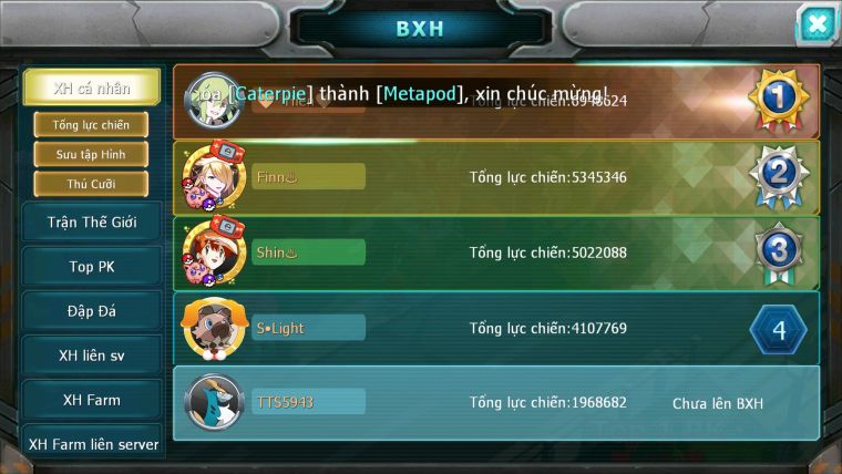 Mã : #TTS5943 - S1868 - V4 - 15K KC - Top 40 - Zfalre amdlo raikou nhiều pet ht