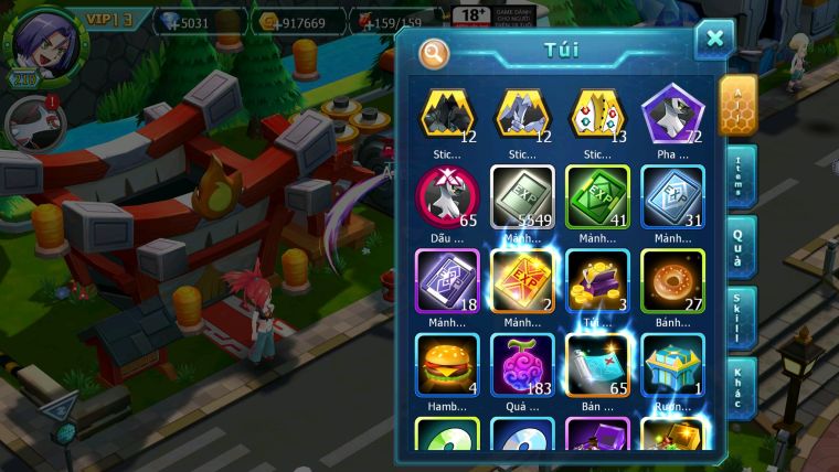 Mã : #TTS5941 - S1704 - Top 16 - V13 - Yvetal cộng hưởng build mạnh sét ho-oh unvoa rắn băng bá chủ thần gió bá chủ nhiều pet vv
