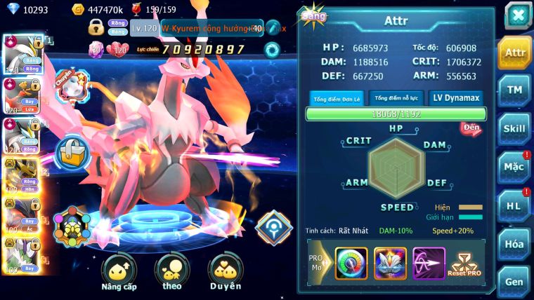 Mã : #TTS5950 - S38 - Top 3 All - V14 - White Black Hooh cộng hưởng dyanamx Giratina bá chủ yvetal cặp wb siêu khủng