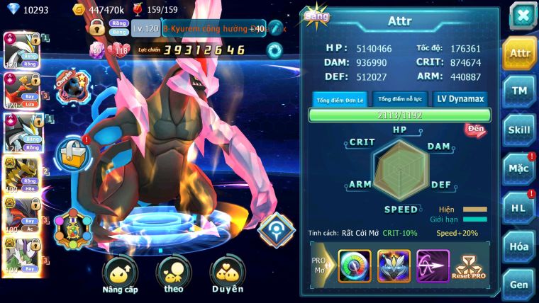Mã : #TTS5950 - S38 - Top 3 All - V14 - White Black Hooh cộng hưởng dyanamx Giratina bá chủ yvetal cặp wb siêu khủng