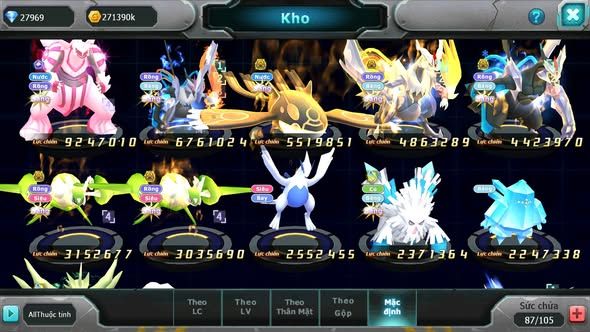 Mã : #TTS5949 - S1710 - Top48 - V12 750 Sách Palkia cộng hưởng Unvoa wb bá chủ kyogre bc cặp lati bc