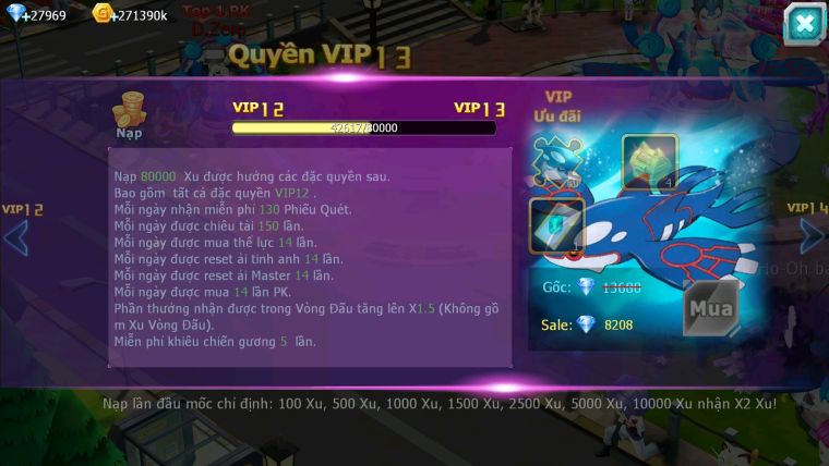 Mã : #TTS5949 - S1710 - Top48 - V12 750 Sách Palkia cộng hưởng Unvoa wb bá chủ kyogre bc cặp lati bc
