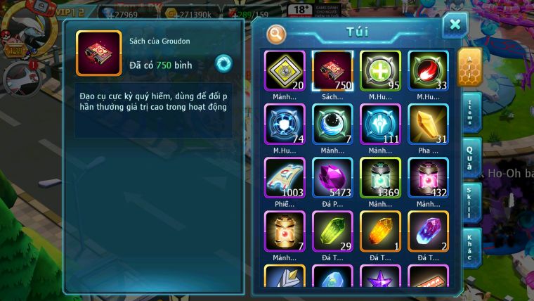 Mã : #TTS5949 - S1710 - Top48 - V12 750 Sách Palkia cộng hưởng Unvoa wb bá chủ kyogre bc cặp lati bc