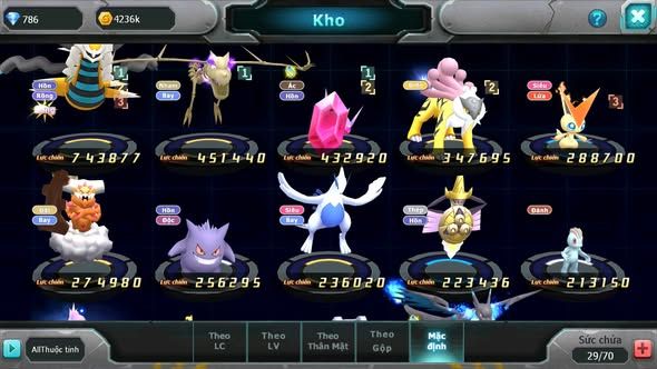 Mã : #TTS5948 - S1861 - Top 45 - Giratina rồng xương raikou victini