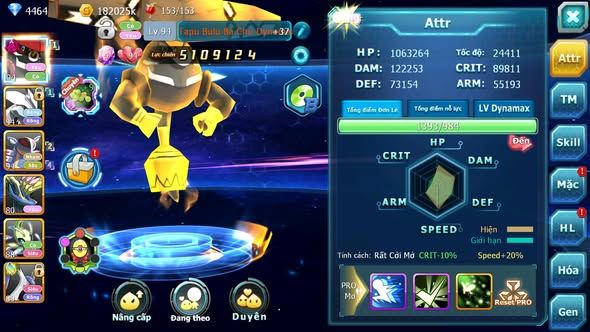 Mã : #TTS5947 - S1824 - V6 - Top7 - Tapu bulu bá chủ dynamax unvoa armdlo cặp lati diancie