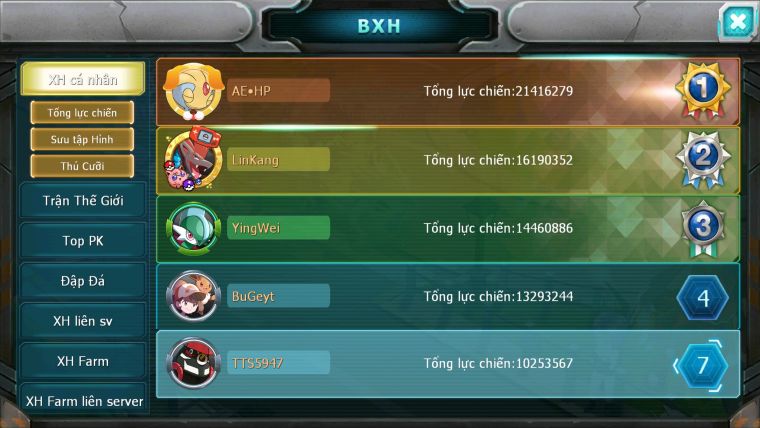 Mã : #TTS5947 - S1824 - V6 - Top7 - Tapu bulu bá chủ dynamax unvoa armdlo cặp lati diancie