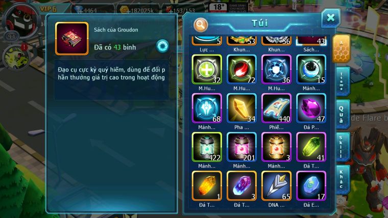 Mã : #TTS5947 - S1824 - V6 - Top7 - Tapu bulu bá chủ dynamax unvoa armdlo cặp lati diancie
